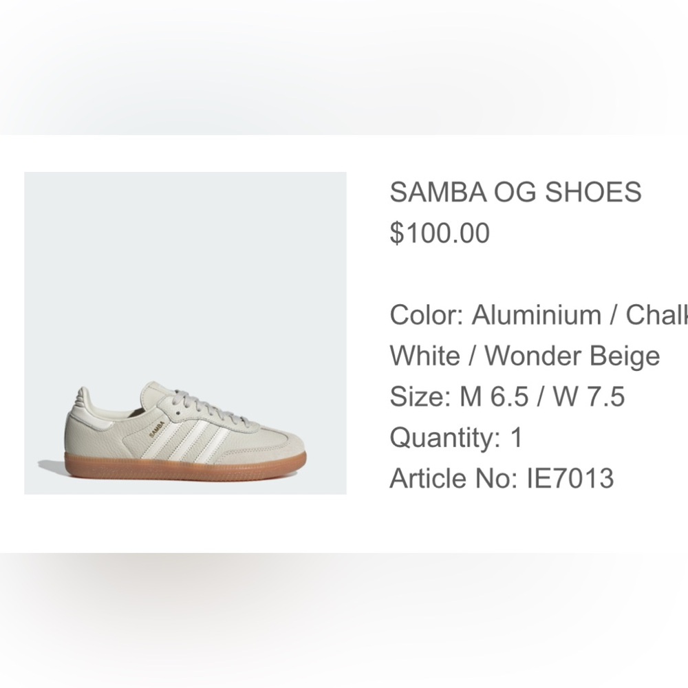 Adidas Samba OG Shoes